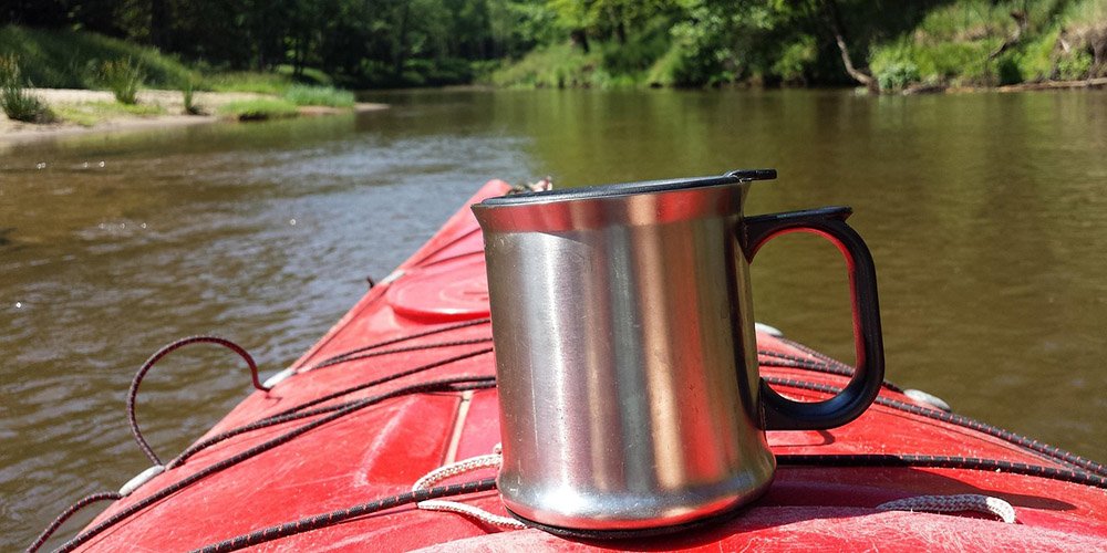 cup on kayak