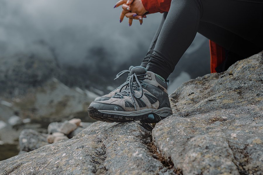 Hiking uphill - shoes