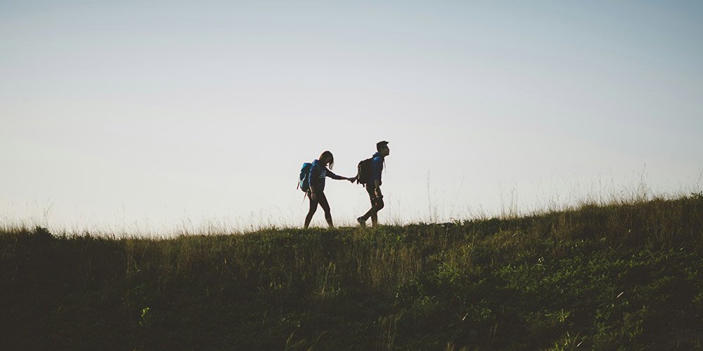 couple hiking