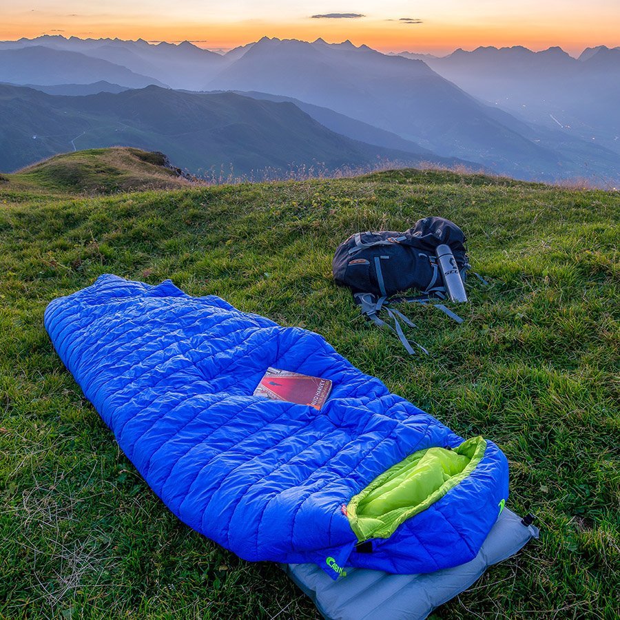 Sleeping bag in Austria