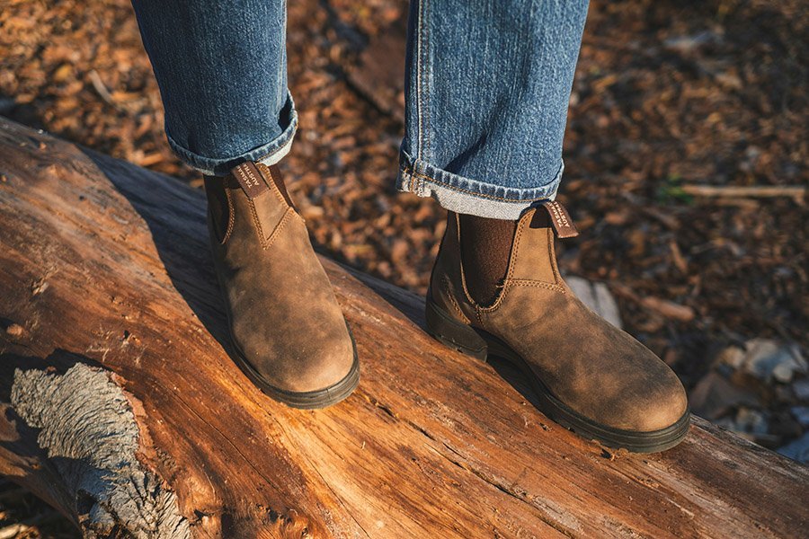 wearing Blundstones in nature