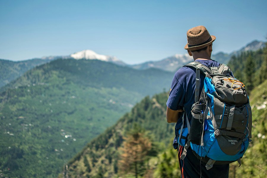 Hiker with a hat