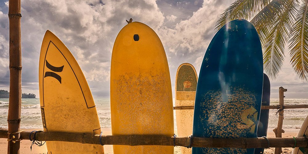 Surfing in Thailand