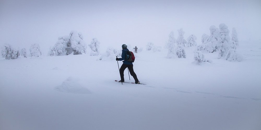 How much snow do you need to snowshoe