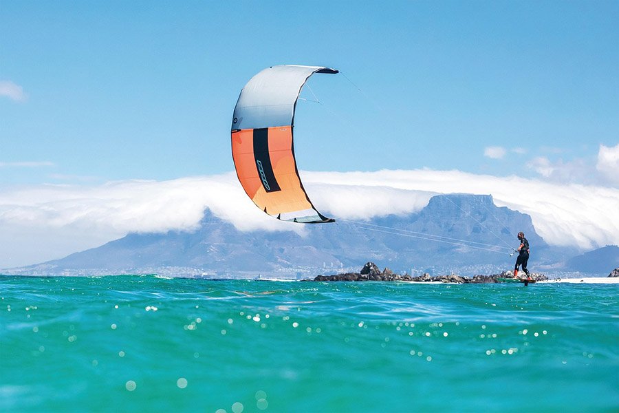 Kite surfing in Hawaii